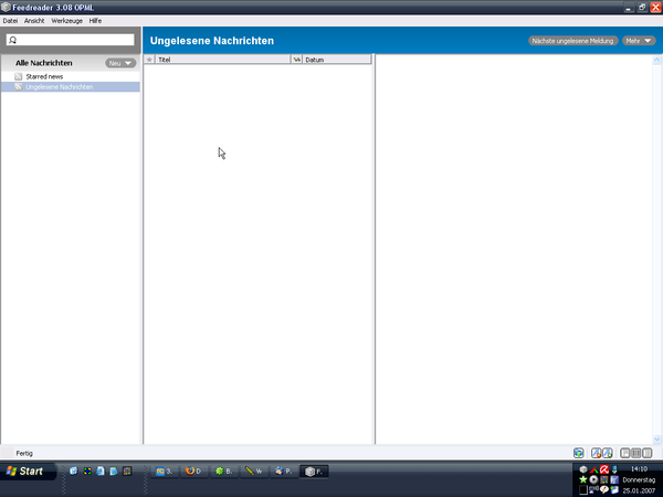 Screenshot Feedreader